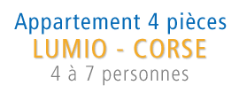 Appartement 4 pièces - LUMIO - CORSE - 4 à 7 personnes
